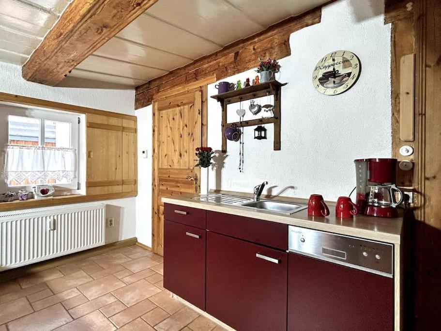 Rustikales Studio-Apartment Blockstube Im Haus Selma Großschönau Exteriör bild
