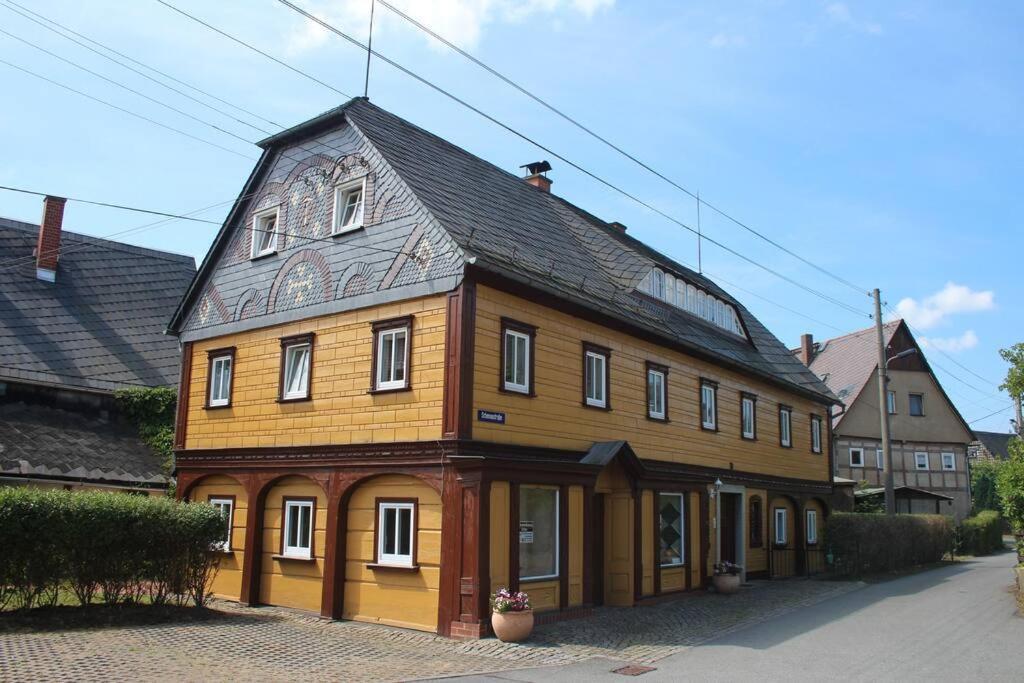 Rustikales Studio-Apartment Blockstube Im Haus Selma Großschönau Exteriör bild