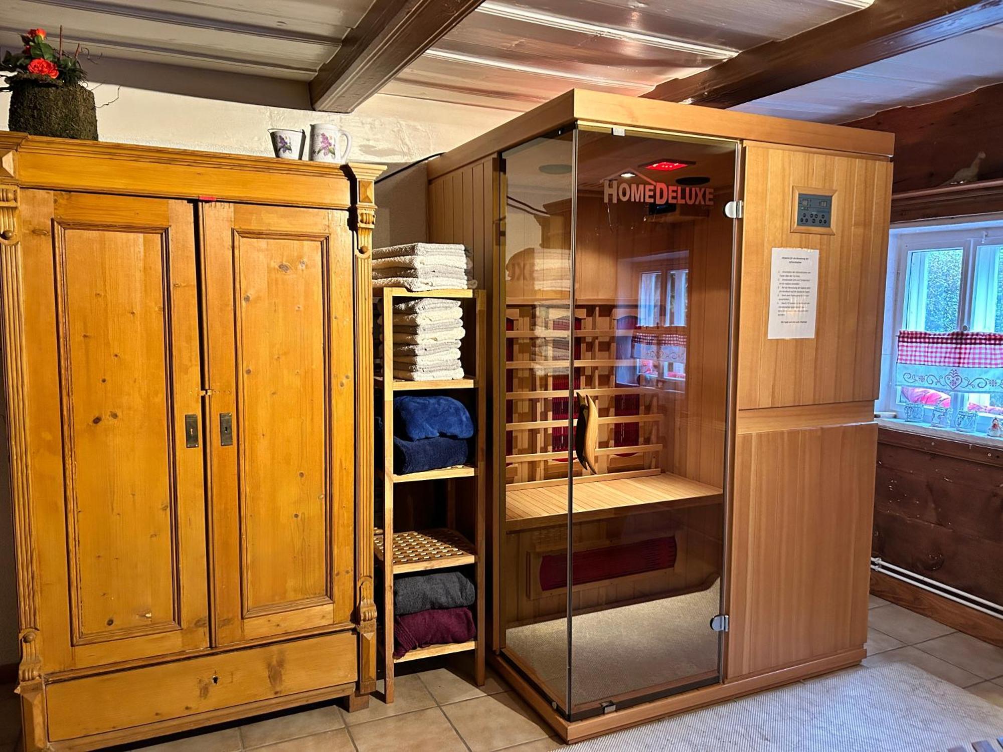 Rustikales Studio-Apartment Blockstube Im Haus Selma Großschönau Exteriör bild